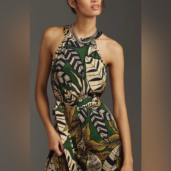 Farm Rio x Anthropology Printed Halter Jumpsuit - Picture 5 of 5